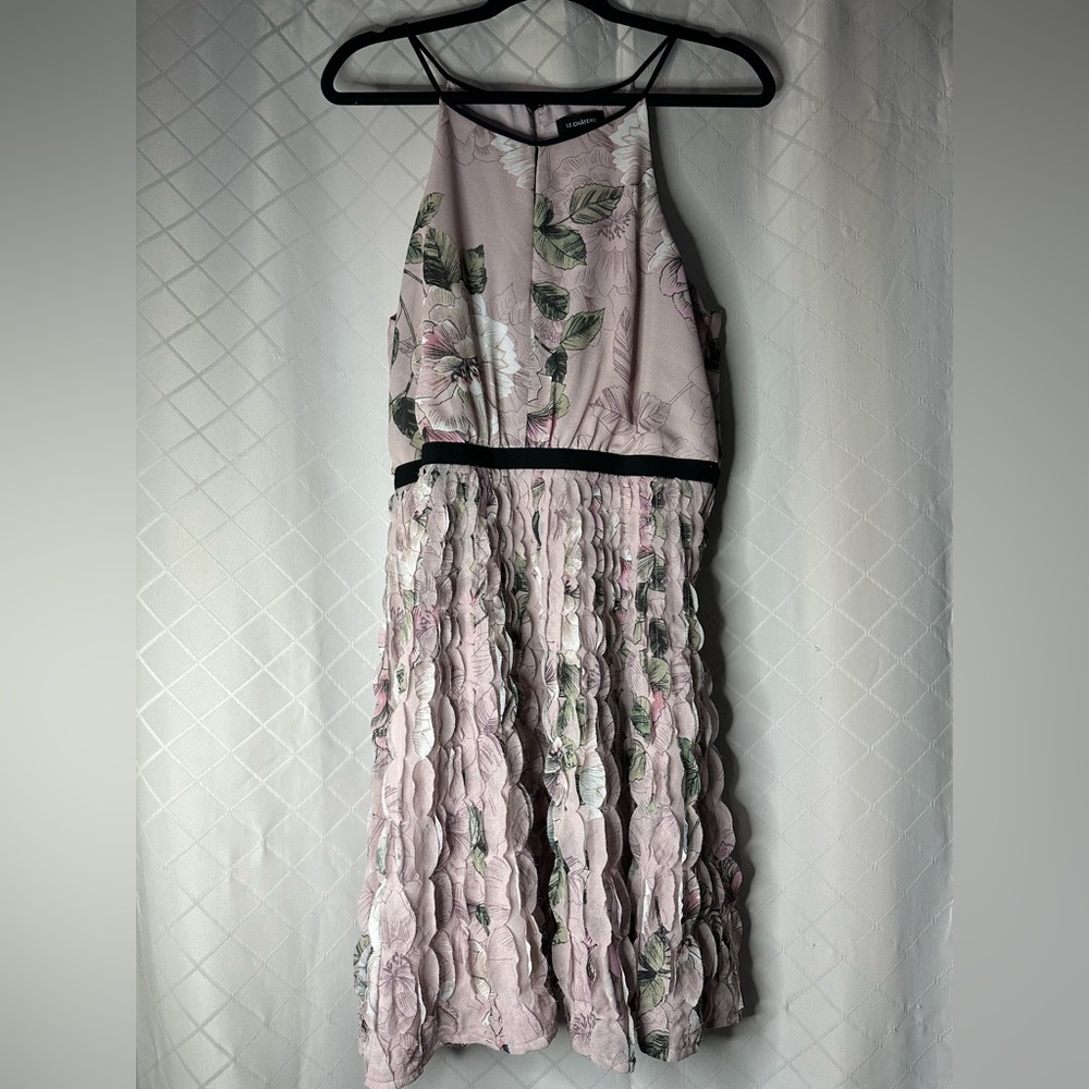 Le Chateau Pink Chiffon Dress NWT